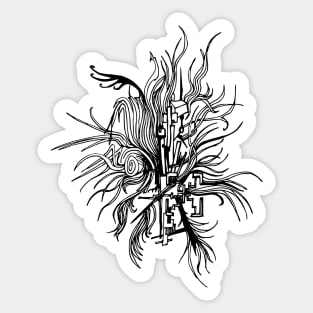 Abstract monster Sticker